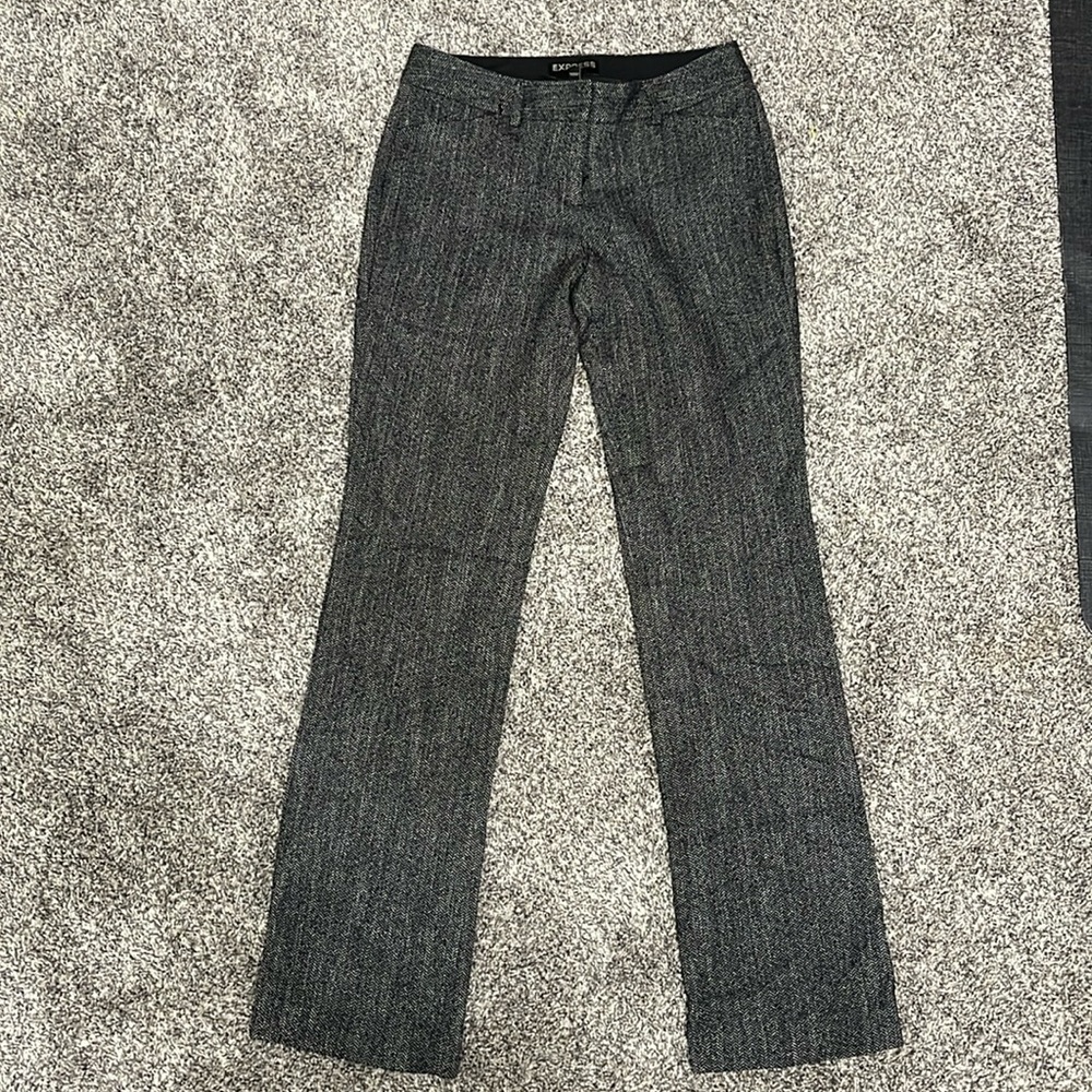 Express Herringbone Dress Pants